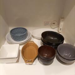 食器類一式/茶碗6点・お皿6点・グラタン皿1点