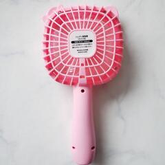 ライト付きハンディファン(ピンク)の画像