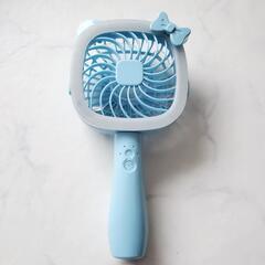 ライト付きハンディファン(ブルー)の画像