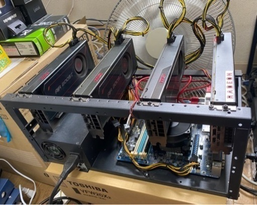 201 MH/s マイニングリグ　VEGA 56 *4