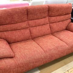 3人掛けソファ オレンジ【トレファク岸和田】