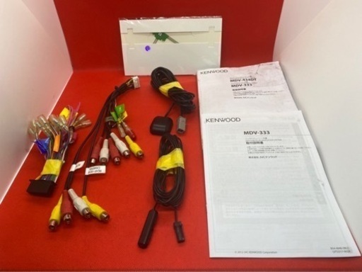 KENWOOD 簡単操作ナビ　MDV-333 最初地図　取扱説明書付　フルセット く-7