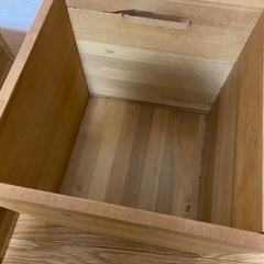 木の箱(引き出し)2個　の画像