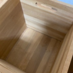 木の箱(引き出し)2個　の画像
