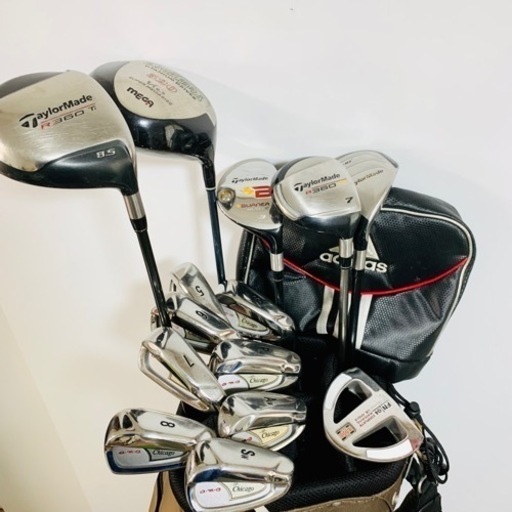 【キャディバッグ付】ゴルフクラブ　メンズ　フルセット　テーラーメイド　ほか