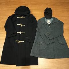 ※譲渡決定【古着】レディース コート／紺・ダッフルコート 黒・帽子