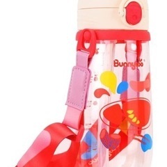 新品！子供 ストローボトル 漏れない 水筒 クリアボトル   キ...