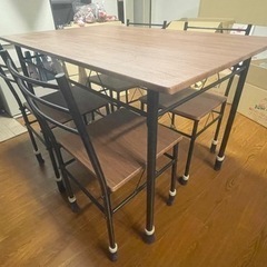 ダイニングテーブルセット　シンプル家具の画像