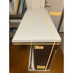 ★カウンターカップボード★120cm 食器棚の画像