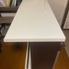 ★カウンターカップボード★120cm 食器棚の画像