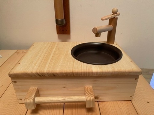 ままごとキッチン　シンク　DIY