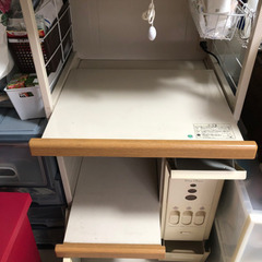 米びつ付きレンジラック（ロールスクリーン付き）