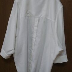 (完了)白V重ね襟シャツ半袖ブラウスの画像