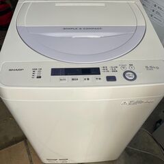 当日配送も可能です■都内近郊無料で配送、設置いたします■洗濯機 SHARP ES-GE5A 5.5キロ 2016年製■SHA7A