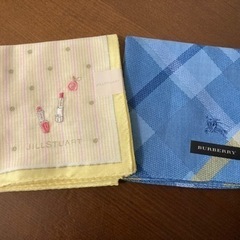 【未使用品シール付き】ハンカチ　バーバリー&ジルスチュアート