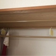 【終了】★差し上げます★大きめ木目調つっぱり棒🎀お得な3本セット...