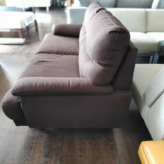 ニトリ　キャッツ３　こげ茶布張り　３人掛けソファー『中古良品』　【リサイクルショップサルフ】の画像