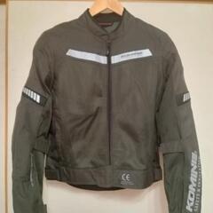 【ライダースジャケット】　中古　Ｍサイズ　コミネ　メッシュ　パット付き