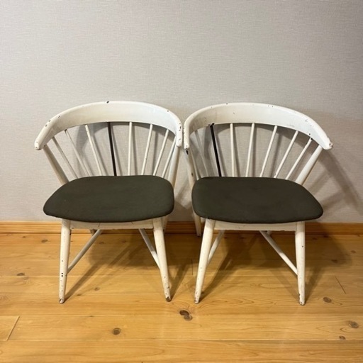 【取引商談中】アーコールチェア　アンティークチェア　椅子　シャビー　レトロ