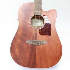 161) 【美品】 Ibanez アイバニーズ PF12MHCE-OPN Open Pore Natural エレアコ ギター ナチュラル の画像