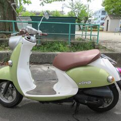 名古屋　ビーノ　ライムグリーン　4スト　Gロック付き　ヤマハ　原付　の画像