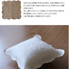 新品未使用　クッション&カバーの画像