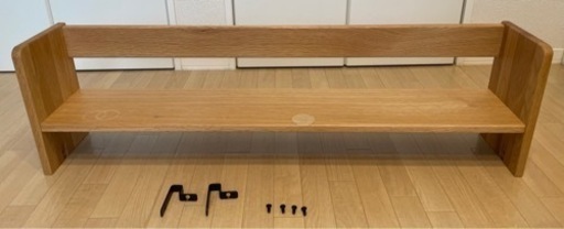 無印良品 デスク 机 学習机 オーク無垢材デスク用上置き棚