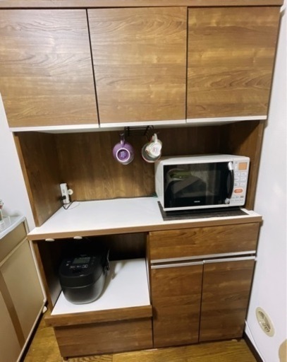 おしゃれウッド食器棚