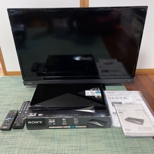 値下げ！ TOSHIBA 32インチ液晶テレビ\u0026SONYブルーレイプレーヤー