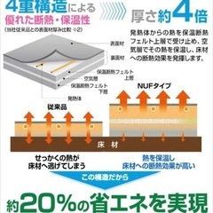 省エネ ふわふわ ホットカーペット 3畳タイプの画像