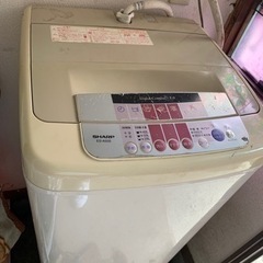 シャープ　全自動洗濯機　冷蔵庫　ガスコンロ