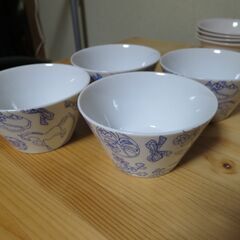 Brooches ブローチズ シリアルボウル ブルー 4客セット used 美品の画像