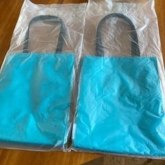 【新品】CLINIQUE/クリニーク トートバッグ （ターコイズブルー×マルチカラー）の画像