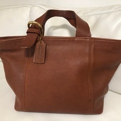 難あり　オールドコーチ　手提げバッグ　中古