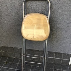 山善　折りたたみ　椅子　サビなどあります。の画像