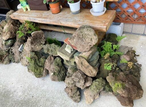 ★庭作り・水槽などに!!・山口県山陰地方の溶岩石・25個・3㎏～20㎏★