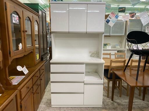 【愛品館 江戸川店】ニトリ キッチンボード 食器棚 ID:159-018404-007