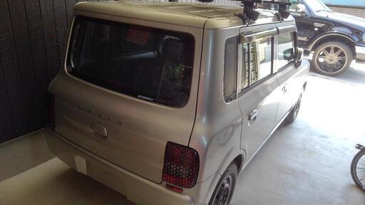 交換可車検有りリフトアップラパンミニブロンコ風カスタム途中ルーフ