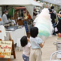 ジャンボ綿菓子in大多喜ハーブガーデン