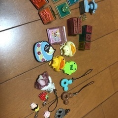 小物　キーホルダー、スタンプ、クリップ