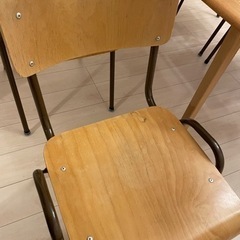 海外アンティーク　ダイニングテーブル　チェア　セットの画像