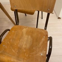 海外アンティーク　ダイニングテーブル　チェア　セットの画像
