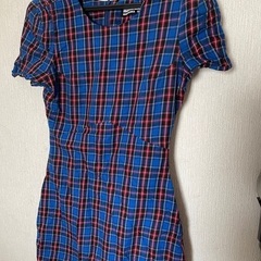 チェックワンピース