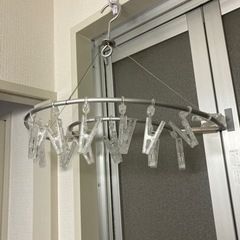 無印良品　アルミ壁面用ハンガー　16ピンチ