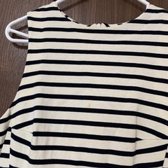 【ELLE】ボーダーワンピースの画像