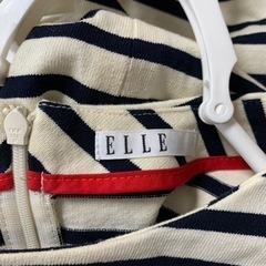 【ELLE】ボーダーワンピースの画像
