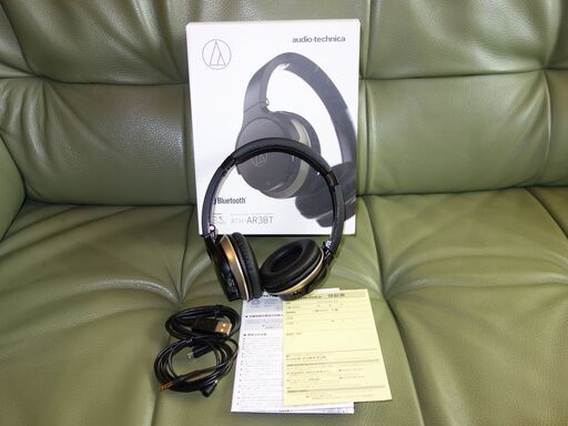 audio-technica ワイヤレス ヘッドホン Sound Reality ATH-AR3BT BK (中古良品)