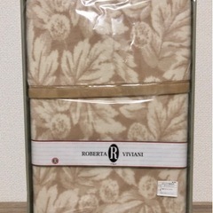 未使用 カシミヤ混毛布 ROBERTA VIVIANI 配達可能の画像