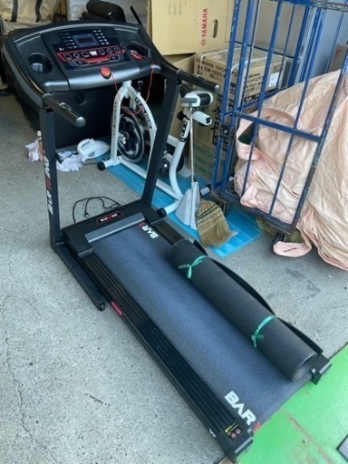 ◎電動ルームランナー BARWING/バーウィング BW-SRM16 マット 取説付き トレッドミル ランニングマシン MAX16km/h ウォーキングマシン