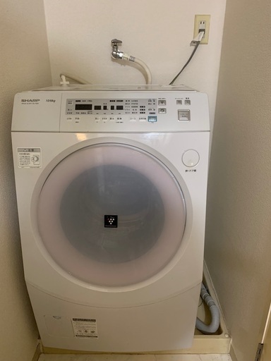 ドラム式洗濯乾燥機　SHARP WASH \u0026 DRY ES-V520　5/30 中目黒から引き渡しします